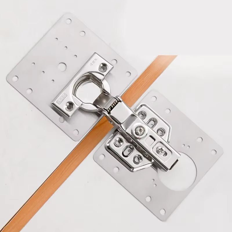 6 Pcs Charnières de Fixation pour Portes d'Armoire – Acier Inoxydable Robuste - Image 5