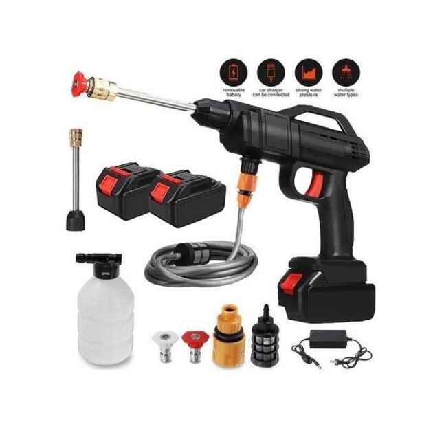 Pistolet de Lavage Haute Pression 48 V – Portable & Sans Fil