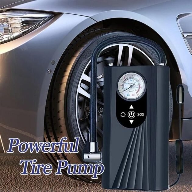 Compresseur d'Air Électrique Portable – Voiture, Moto, Vélo