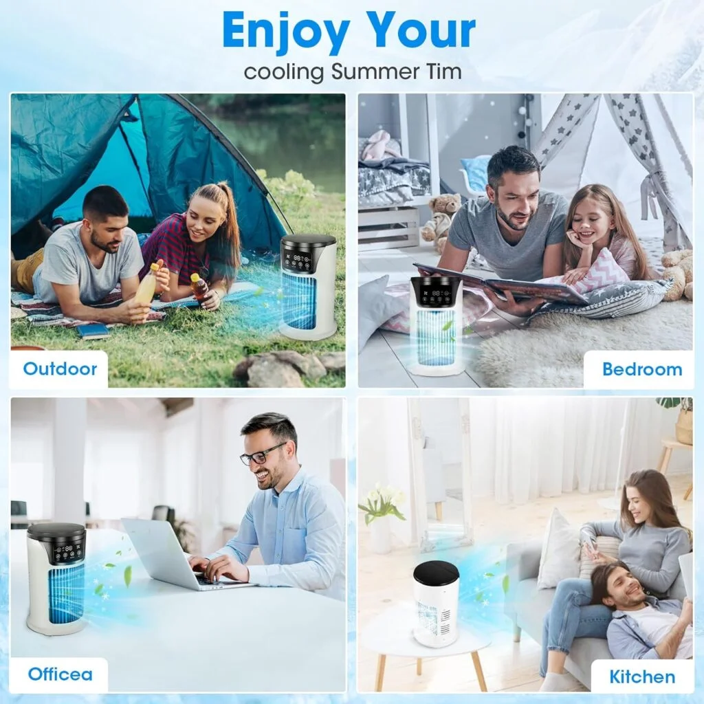 ❄️ Mini Climatiseur Portable 3-en-1 – Fraîcheur Instantanée Partout - Image 5