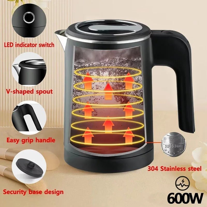 Bouilloire Électrique Portable – Acier Inox 304 | 500 ml | Chauffage Rapide 600W - Image 5